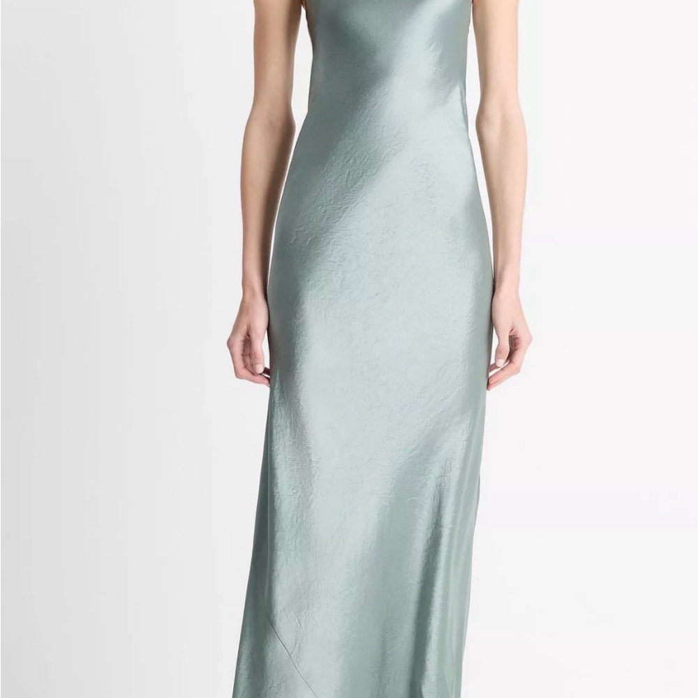 Vince Satin Strapless Slip Maxi Dress NWT size 0